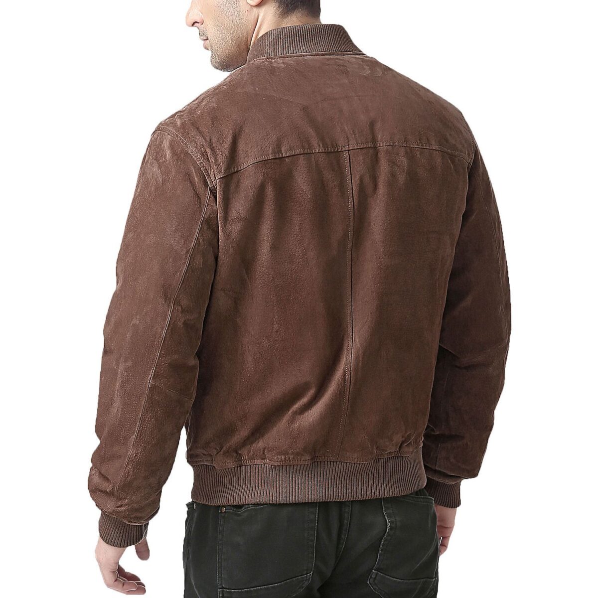 Men’s BGSD Urban Suede Leather Bomber Jacket