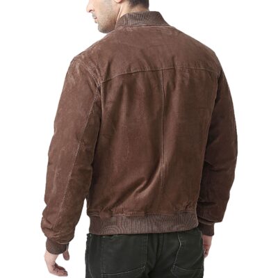 Men’s BGSD Urban Suede Leather Bomber Jacket