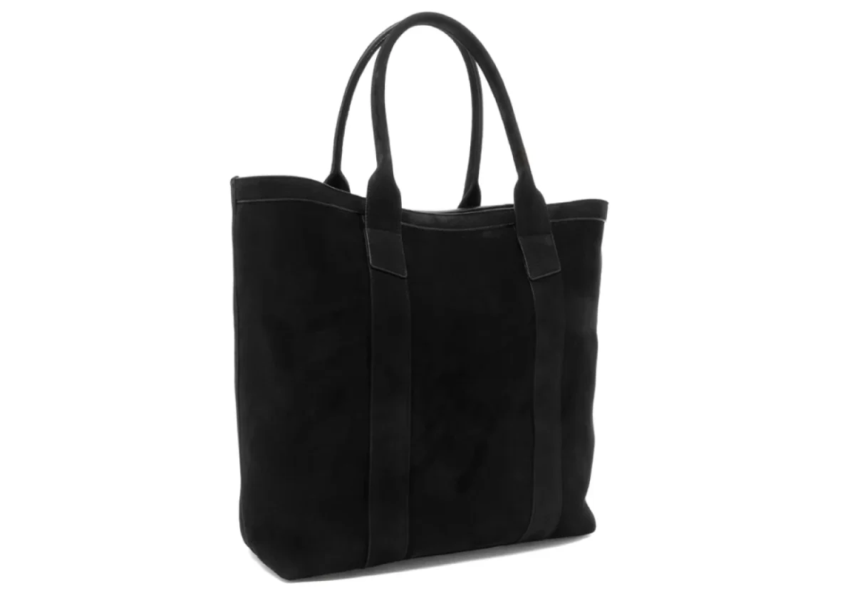 The Black Nubuck Legacy Leather Tote Bag