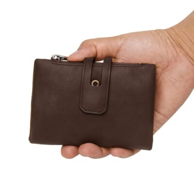 thelegacyleather (2) Legacy Leather Brown Bi-Fold Wallet with Side Pocket