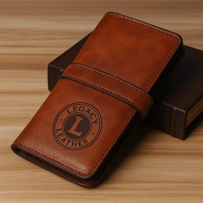 Vintage Brown Leather Multi-Slot Wallet with Zipper Pocket